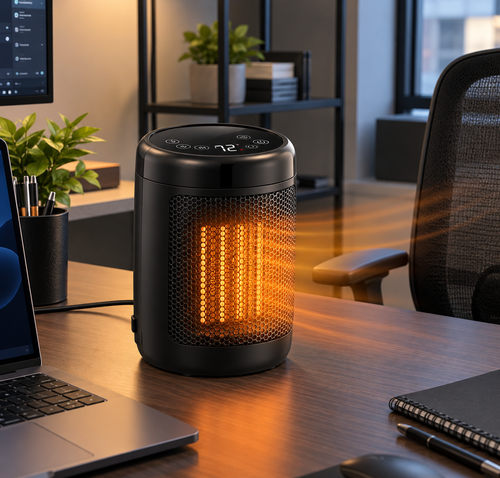 OmniHeat Digital Ceramic Personal Heater 2-Pack