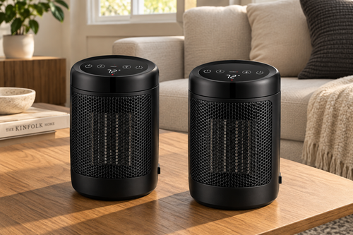 OmniHeat Digital Ceramic Personal Heater 2-Pack, image 2